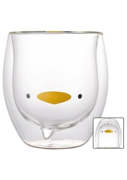 Yaratıcı Sevimli Ayı Çift Katmanlı Kupa Kahve Kupası(Yurt Dışından)