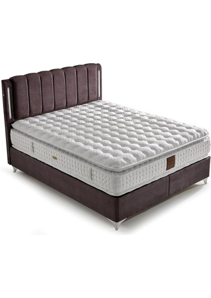 Md Double 140 x 200 cm Çift Kişilik Yatak Baza Başlık Seti GM108