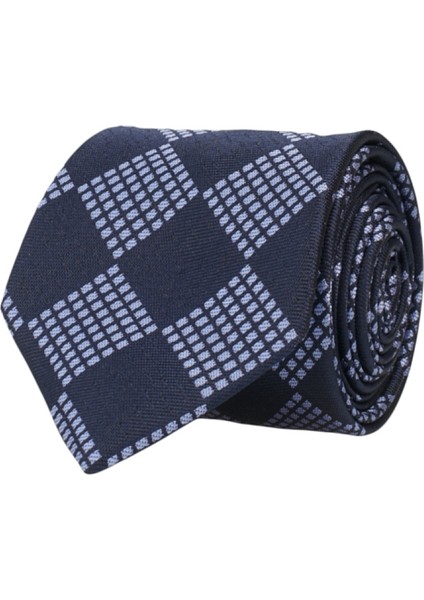 ALTINYILDIZ CLASSICS Erkek Lacivert-mavi Desenli Klasik Kravat
