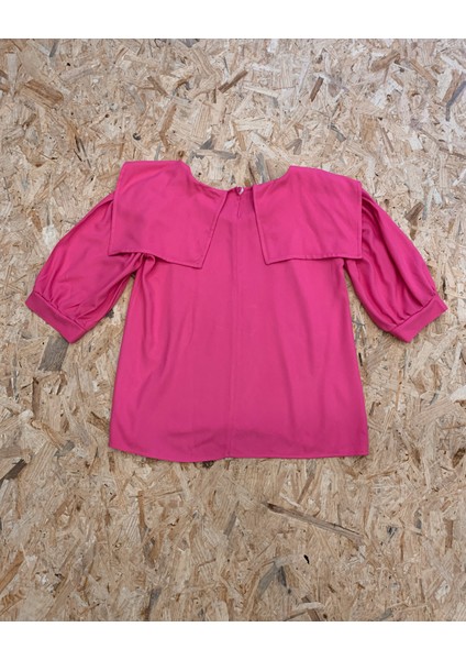 Yakalı Pembe Krep Bluz fiyatları