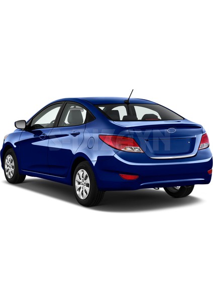 S-Dizayn Hyundai Accent Blue Krom Bagaj Alt Çıta 2011-2017