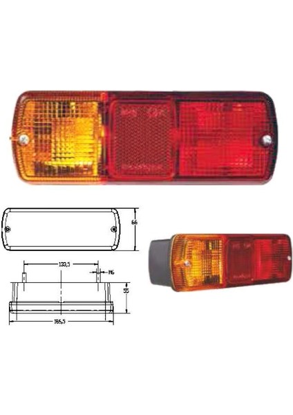 Jcb Iş Makinesi Arka Stop Lambası E.m. modelleri