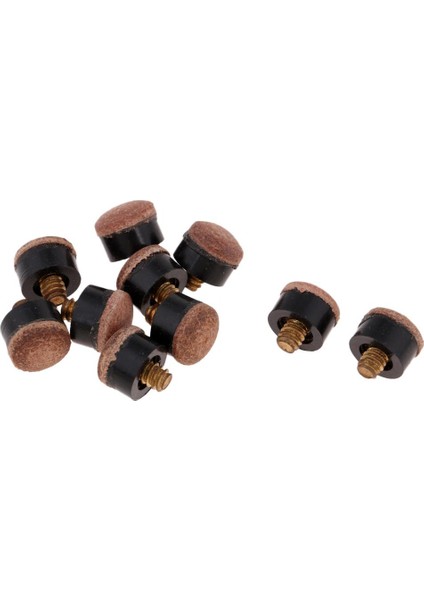 10'lu Bilardo Vidalı Havuz Çubuğu Uçları Yedek Ucu 11 mm (Yurt Dışından)
