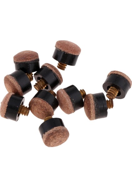 10'lu Bilardo Vidalı Havuz Çubuğu Uçları Yedek Ucu 11 mm (Yurt Dışından)