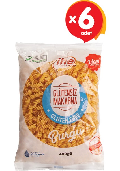 Glütensiz Makarna (6 Adet)