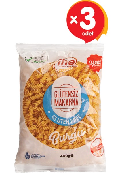 Glütensiz Makarna (3 Adet)