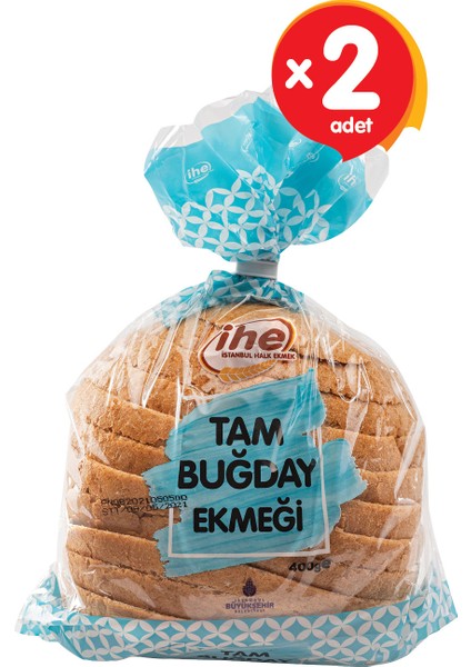 Tam Buğday Ekmeği 400 gr (2 Adet)