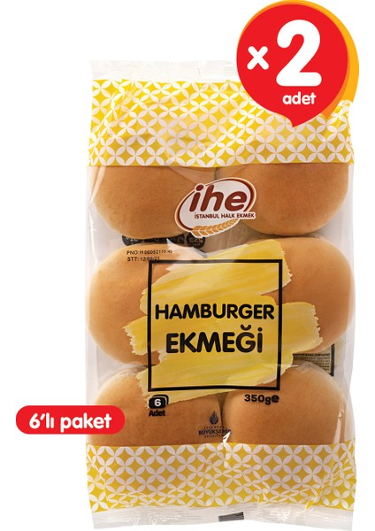 Hamburger Ekmeği 350 gr (2 Adet)