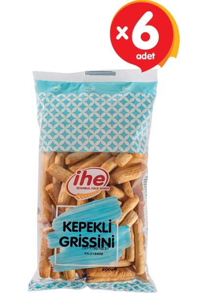 Kepekli Grissini 200 gr (6 Adet)