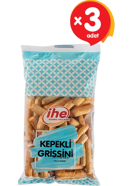 Kepekli Grissini 200 gr (3 Adet)