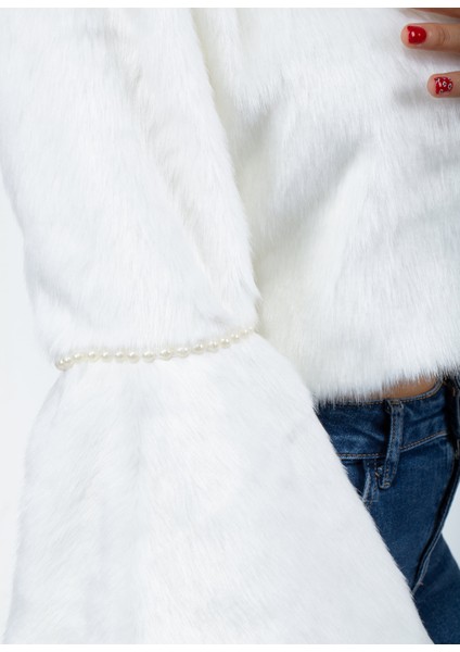 Inci Detaylara Sahip,inci Broşlu Gelin Abiye Bolero modelleri