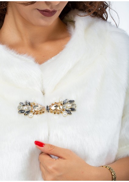 Çift Yakalı Gelin Abiye Dallas Kürk Abiye fiyatları