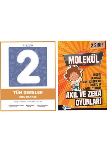 Bilfen Yayınları 2. Sınıf Tüm Dersler Soru Bankası - Akıl Zeka Oyunları Kitabı