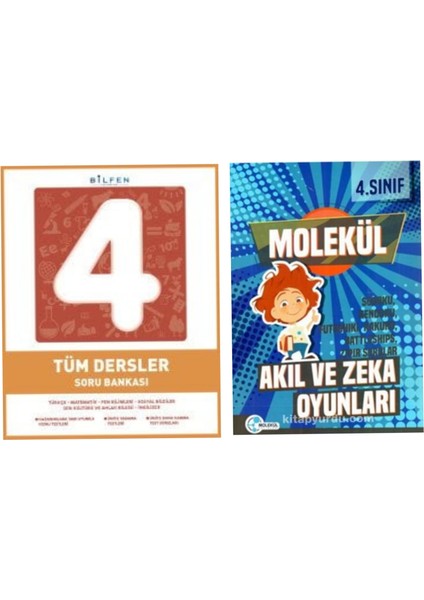 Bilfen Yayınları 4. Sınıf Tüm Dersler Soru Bankası - Akıl Zeka Oyunları Kitabı