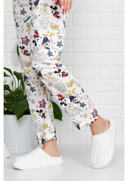 Flora Kapalı Içi Yünlü Unisex Ev Terliği Kışlık Terlik modelleri