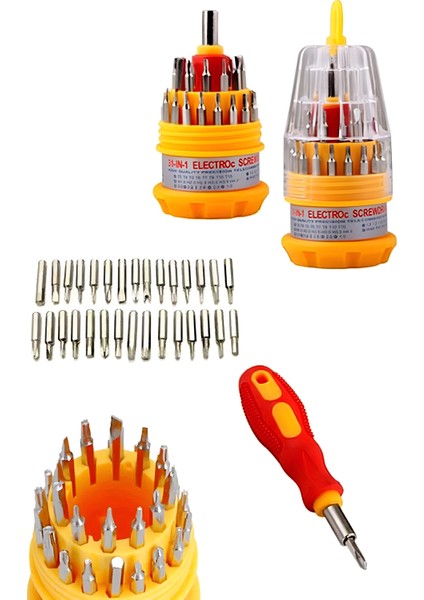 31 Parça Çok Amaçlı Tornavida Seti modelleri