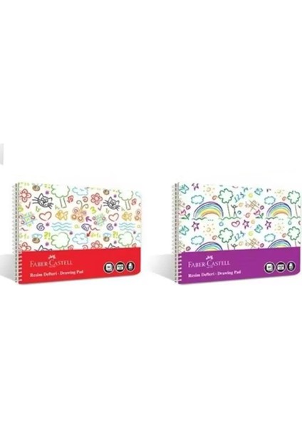 Faber-Castell 25X35 Eğlenceli Resim Defteri 30 Yp. 2 Adet