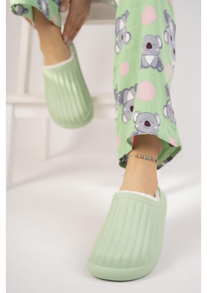 Flora Kapalı Içi Yünlü Unisex Ev Terliği Kışlık Terlik modelleri