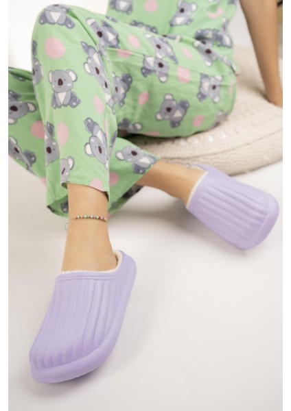 Flora Kapalı Içi Yünlü Unisex Ev Terliği Kışlık Terlik fiyatları