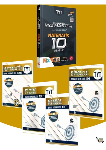 TYT Matematik-Fizik-Kimya-Biyoloji Branş Deneme ve Matmaster Seti