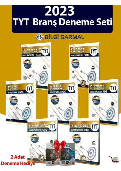 TYT Full Branş Deneme ve Türkçe-Matematik Çıkmış Sorular Denemesi fiyatları