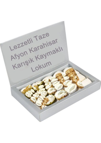 Kaymaklı Karışık Afyonkarahisar Lezzetli Taze Lokum 750 gr