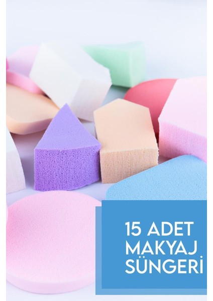 15'li Makyaj Sünger Seti