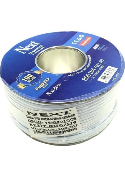 Çelebi Next YE-6401 Uydu Anten Kablosu 100 Metre