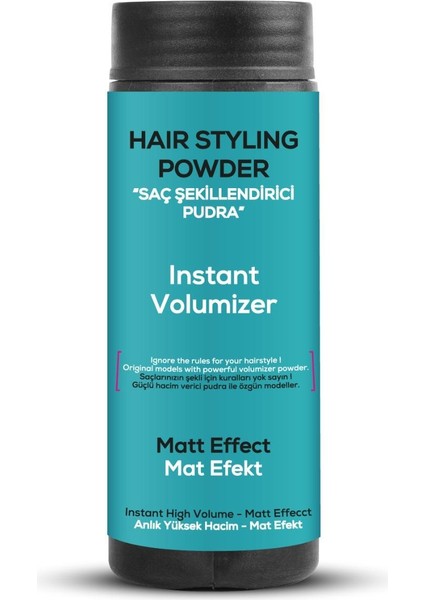 Saç Şekillendirici Pudra Toz Wax Matt Effect Mavi 20gr X3 + 400ml Saç Sprey 4'Lü Set