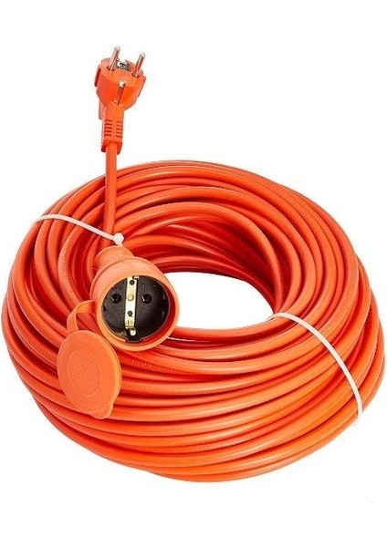 BEC-20315-F 20M,3X1,5mm IP44 Sey. Uzatma Kablosu - Turuncu