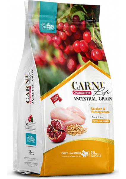 Life Cranberry Tavuk ve Narlı Yavru Köpek Maması 12 kg