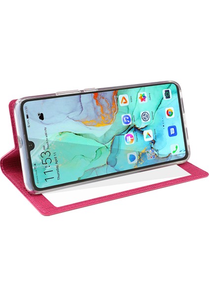 Huawei P30 Için Uyumlu Telefon Kabı - Koyu Pembe (Yurt Dışından)