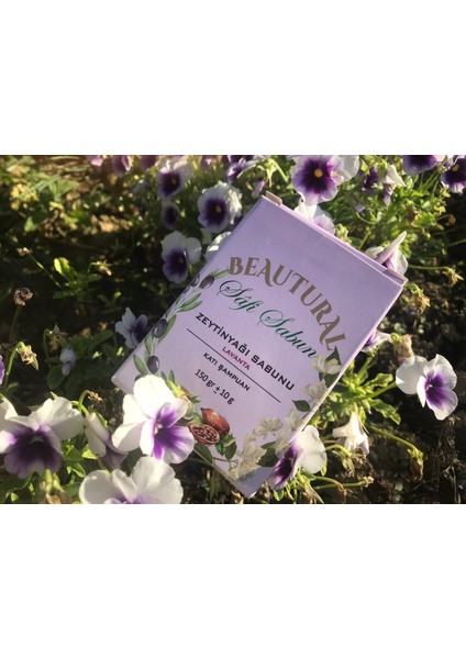 Doğal Sızma Zeytinyağı Sabunu-100 El Yapımı-Lavanta-150gr