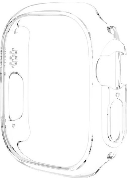 Apple Watch Ultra Kasa Koruyucu Sert PC 49mm Gard 18 Şeffaf