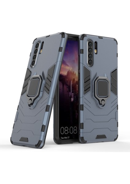 Huawei P30 Pro Için Uyumlu Telefon Kabı - Koyu Mavi (Yurt Dışından)