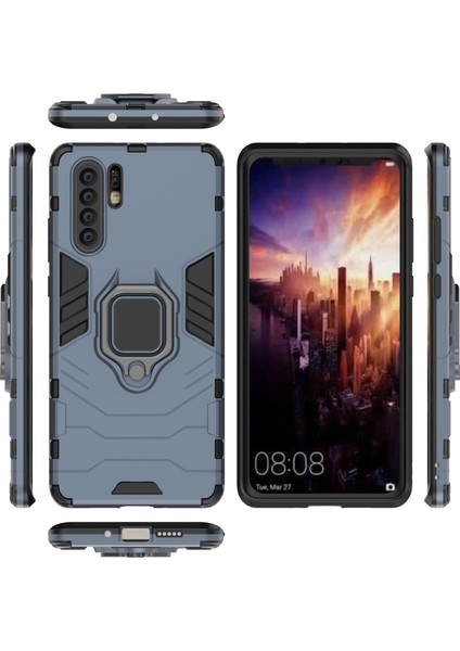 Huawei P30 Pro Için Uyumlu Telefon Kabı - Koyu Mavi (Yurt Dışından) modelleri
