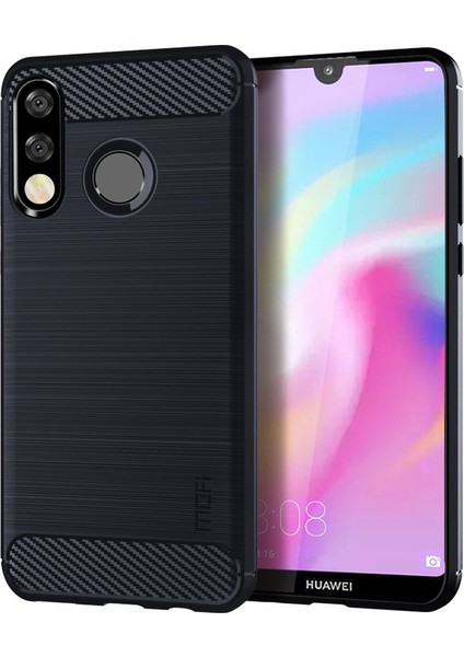 Huawei P30 Lite Için Uyumlu Telefon Kabı - Koyu Mavi (Yurt Dışından)