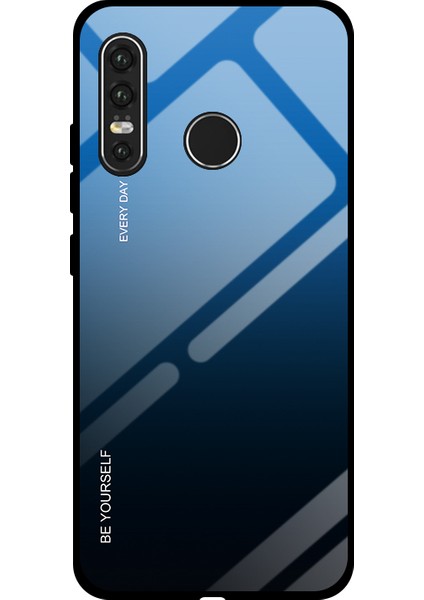 Huawei P30 Lite Için Uyumlu Telefon Kabı - Koyu Mavi (Yurt Dışından)