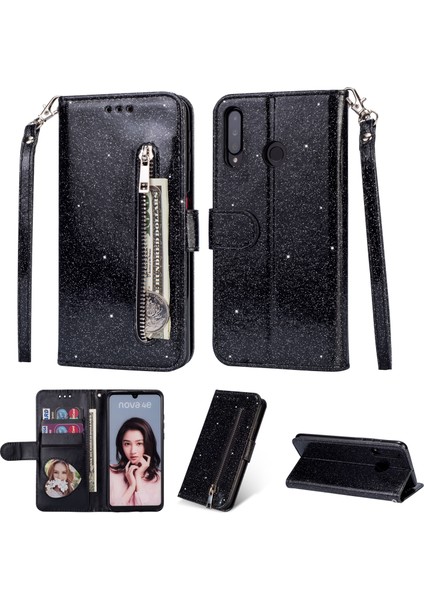 Huawei P30 Lite Için Uyumlu Telefon Kabı - Siyah (Yurt Dışından)