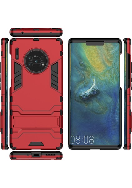 Huawei Mate 30 Pro Telefon Kılıfı - Kırmızı (Yurt Dışından)