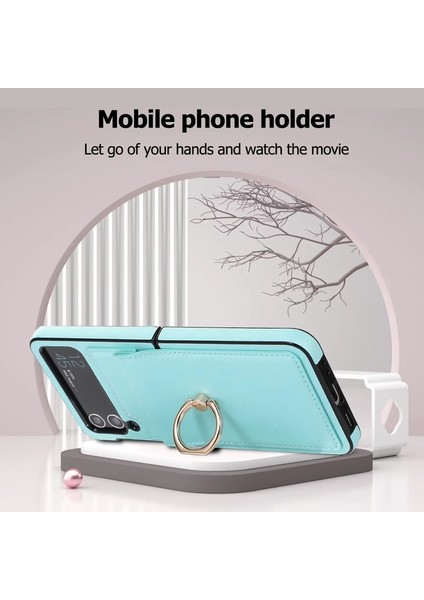 For Samsung Galaxy Z Flip 4 Yüzük Koyu Renk Her Şey Dahil Cep Telefonu Kılıfları Kılıfı(Yurt Dışından) indirimleri