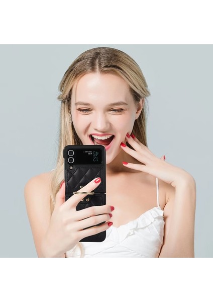 For Samsung Galaxy Z Flip 3 Yüzük Elmas Kafes Cep Telefonu Kılıfları Kılıfı fiyatları