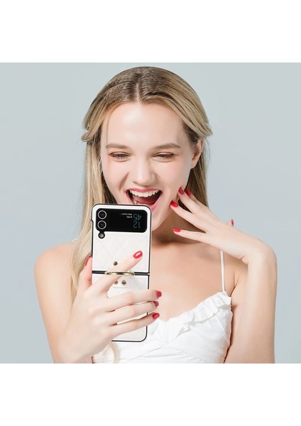 For Samsung Galaxy Z Flip 3 Yüzük Elmas Kafes Cep Telefonu Kılıfları Kılıfı fiyatları