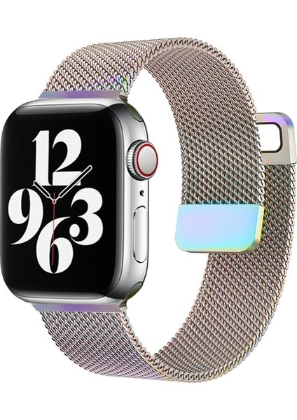 Apple Watch Band Için Kayış 44MM 40MM 45MM Aksesuarlar Manyetik Döngü Akıllı Saat Bilezik Iwatch Serisi 7 4 5 6 Se (Yurt Dışından)