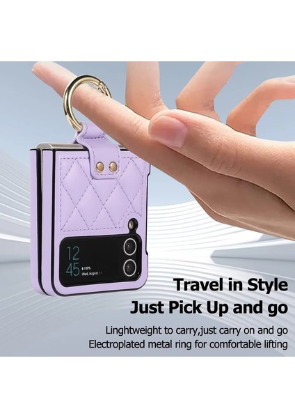 For Samsung Galaxy Z Flip 3 Yüzük Elmas Kafes Cep Telefonu Kılıfları Kılıfı modelleri