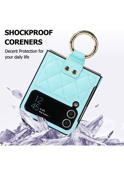For Samsung Galaxy Z Flip 3 Yüzük Elmas Kafes Cep Telefonu Kılıfları Kılıfı fırsatları