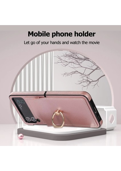 For Samsung Galaxy Z Flip 4 Yüzük Koyu Renk Her Şey Dahil Cep Telefonu Kılıfları Kılıfı indirimleri