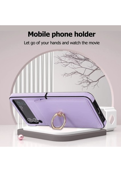 For Samsung Galaxy Z Flip 4 Yüzük Koyu Renk Her Şey Dahil Cep Telefonu Kılıfları Kılıfı indirimleri