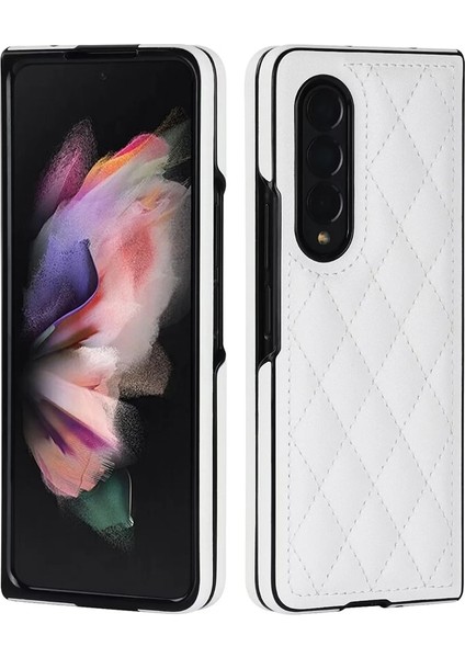 Uygulanan Samsung Galaxy Z Fold 4 Elmas Kafes Cep Telefonu Kılıfları Kılıfı
