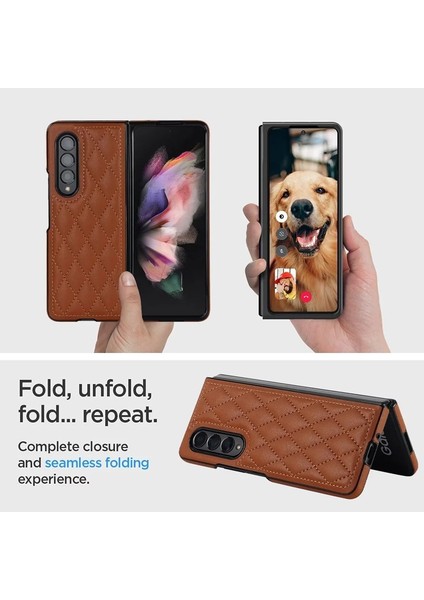 Uygulanan Samsung Galaxy Z Fold 4 Elmas Kafes Cep Telefonu Kılıfları Kılıfı fırsatları